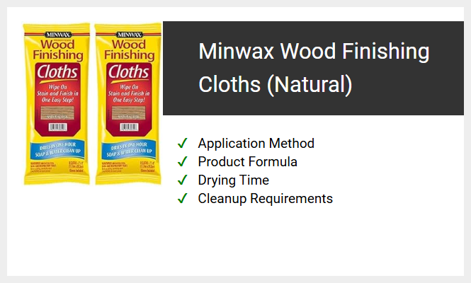 Minwax Wood Finishing Cloths (Natural)