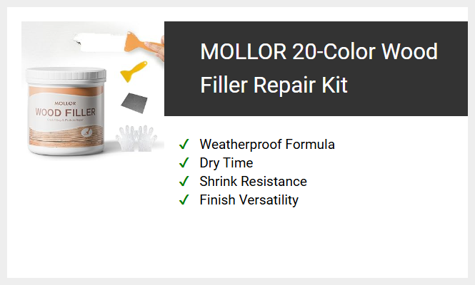 MOLLOR 20-Color Wood Filler Repair Kit