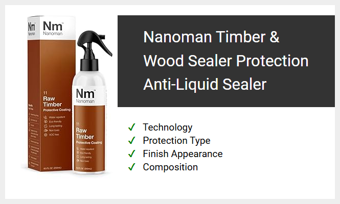 Nanoman Timber & Wood Sealer Protection Anti-Liquid Sealer