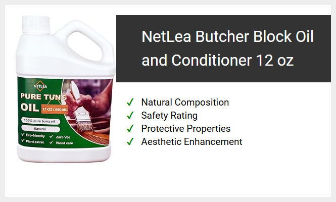 NetLea Butcher Block Oil and Conditioner 12 oz