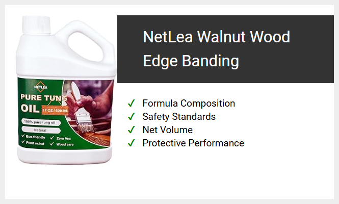 NetLea Walnut Wood Edge Banding