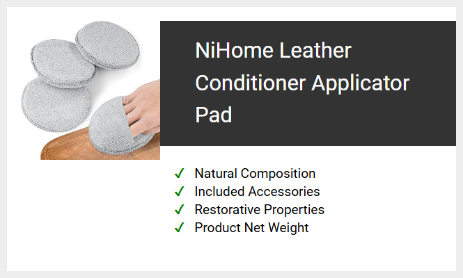 NiHome Leather Conditioner Applicator Pad