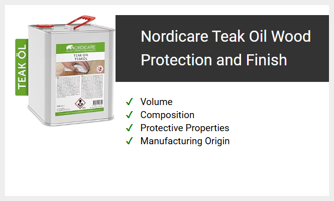 Nordicare Teak Oil Wood Protection and Finish