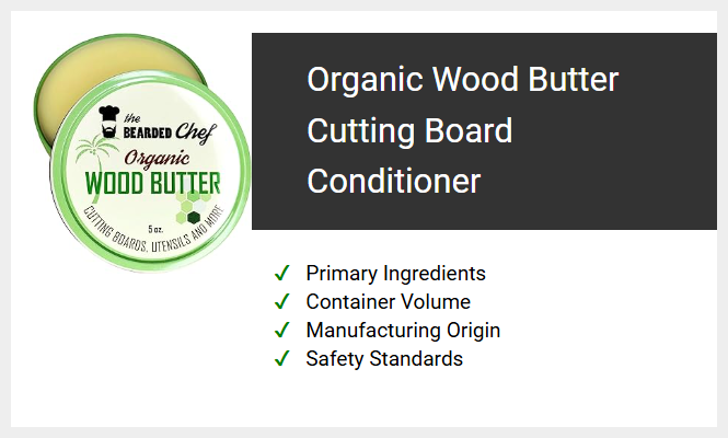 Organic Wood Butter Cutting Board Conditioner