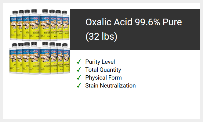 Oxalic Acid 99.6% Pure (32 lbs)