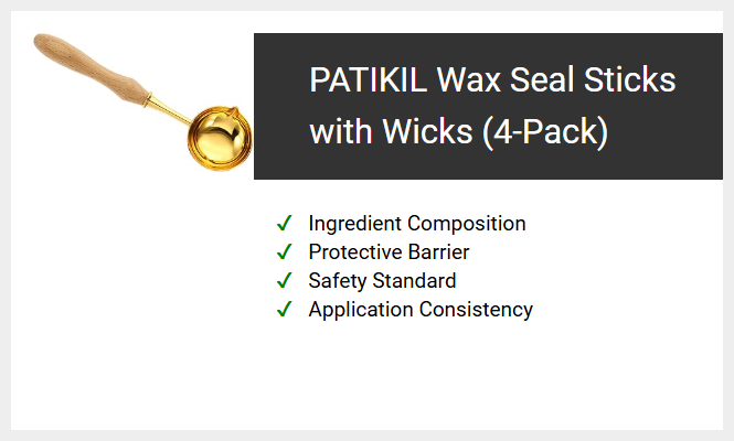 PATIKIL Wax Seal Sticks with Wicks (4-Pack)