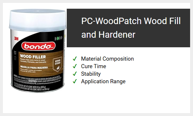 PC-WoodPatch Wood Fill and Hardener