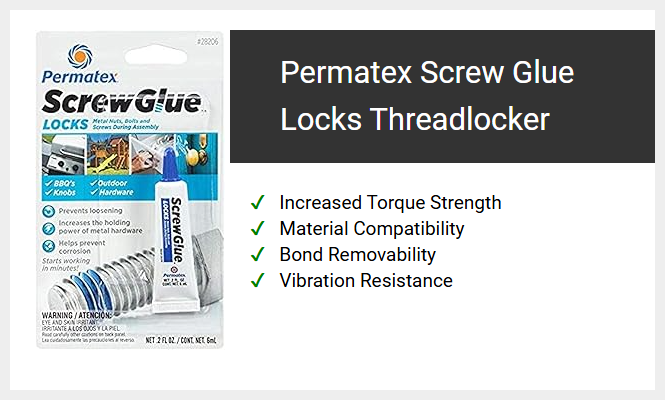 Permatex Screw Glue Locks Threadlocker