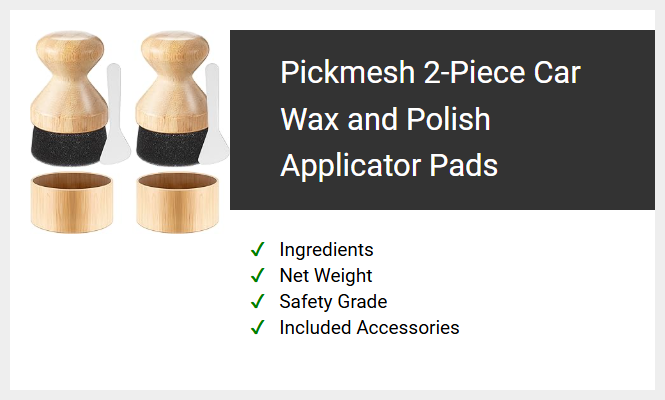 Pickmesh 2-Piece Car Wax and Polish Applicator Pads