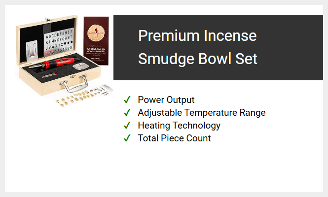 Premium Incense Smudge Bowl Set