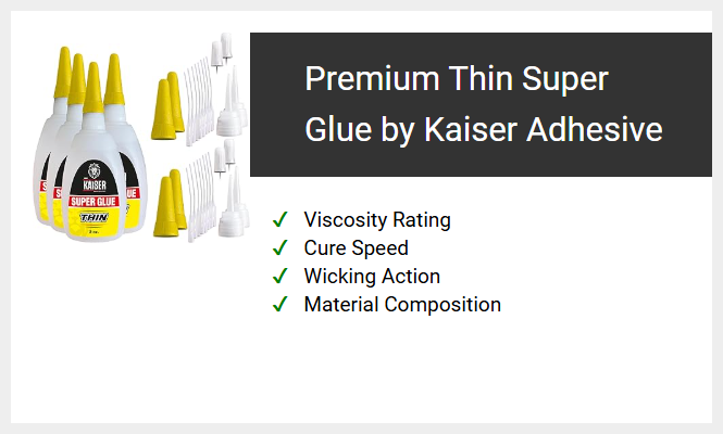 Premium Thin Super Glue by Kaiser Adhesive