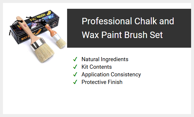 Professional Chalk and Wax Paint Brush Set