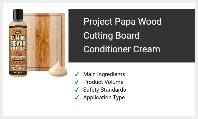 Project Papa Wood Cutting Board Conditioner Cream