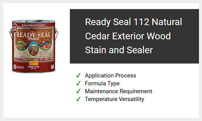 Ready Seal 112 Natural Cedar Exterior Wood Stain and Sealer