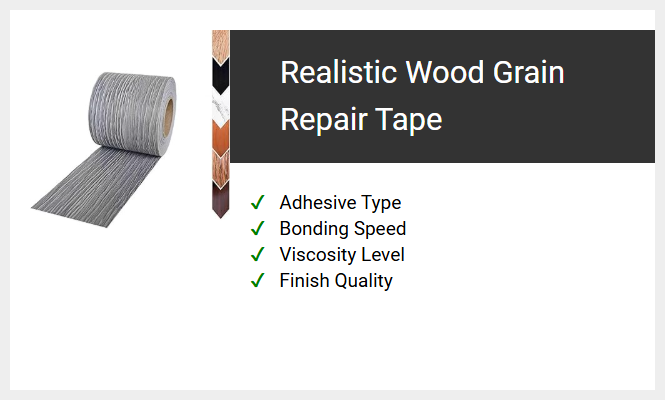 Realistic Wood Grain Repair Tape
