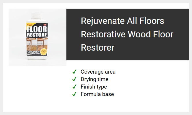 Rejuvenate All Floors Restorative Wood Floor Restorer