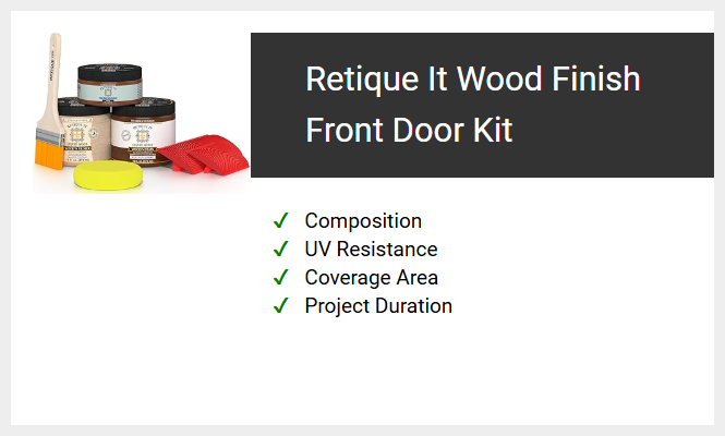 Retique It Wood Finish Front Door Kit
