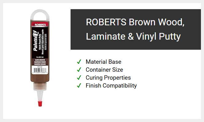 ROBERTS Brown Wood, Laminate, and Vinyl Putty