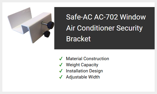 Safe-AC AC-702 Window Air Conditioner Security Bracket
