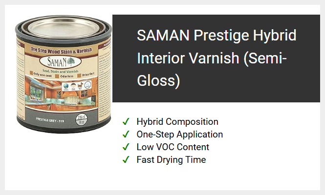 SAMAN Prestige Hybrid Interior Varnish (Semi-Gloss)