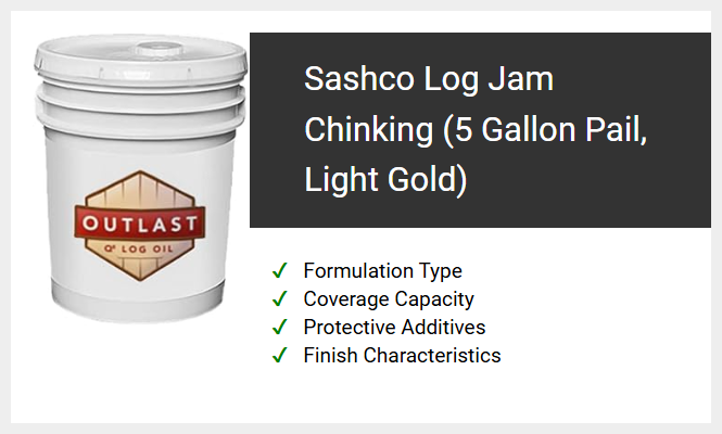Sashco Log Jam Chinking (5 Gallon Pail, Light Gold)