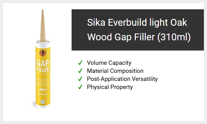 Sika Everbuild light Oak Wood Gap Filler (310ml)
