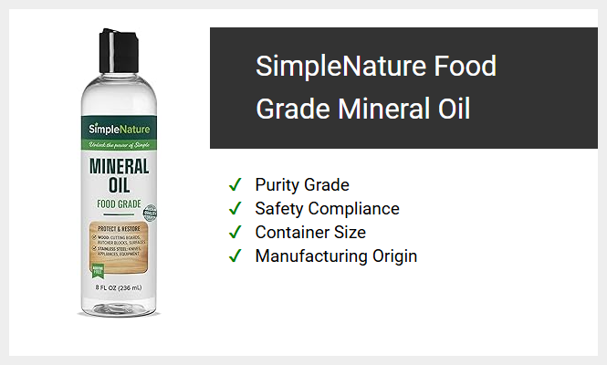 SimpleNature Food Grade Mineral Oil