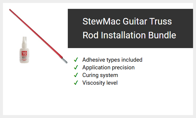 StewMac Guitar Truss Rod Installation Bundle