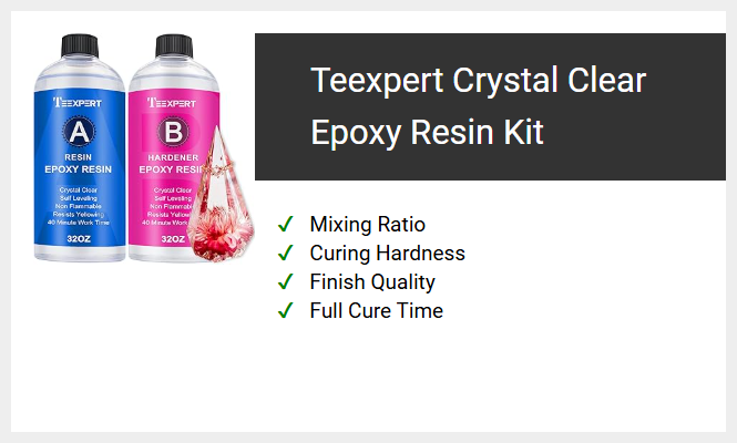 Teexpert Crystal Clear Epoxy Resin Kit