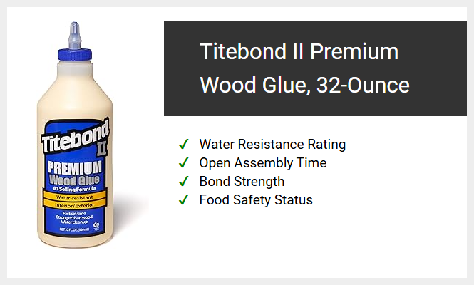 Titebond II Premium Wood Glue, 32-Ounce