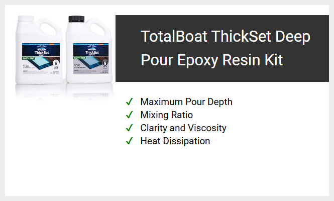 TotalBoat ThickSet Deep Pour Epoxy Resin Kit