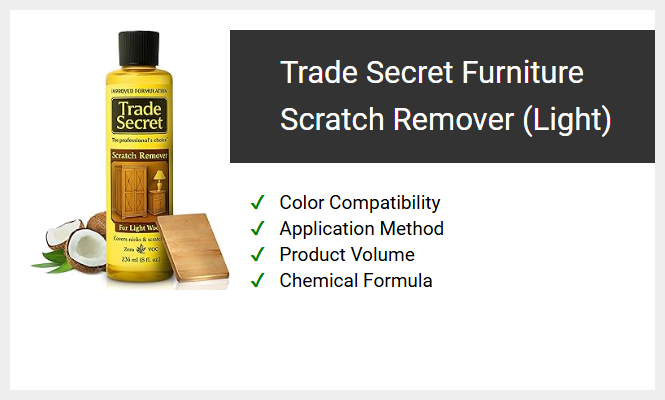 Trade Secret Furniture Scratch Remover (Light)
