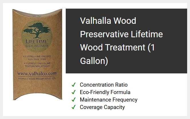 Valhalla Wood Preservative Lifetime Wood Treatment (1 Gallon)