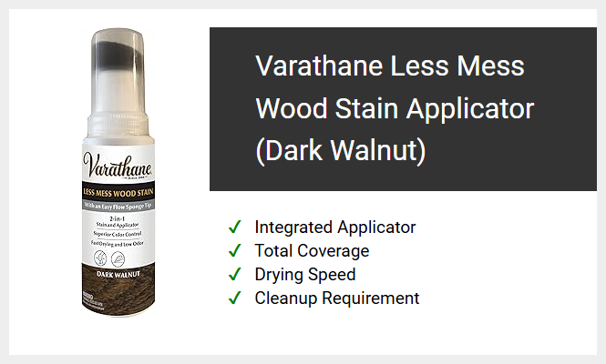 Varathane Less Mess Wood Stain Applicator, Dark Walnut