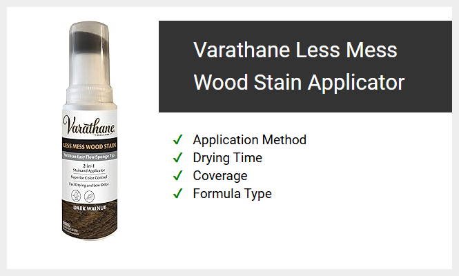Varathane Less Mess Wood Stain + Applicator
