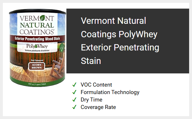 Vermont Natural Coatings PolyWhey Exterior Penetrating Stain
