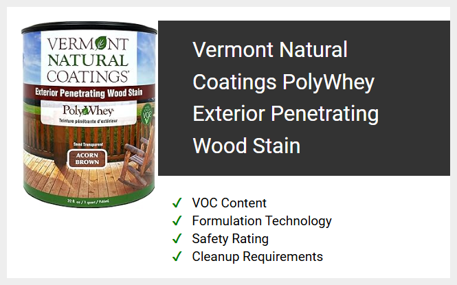 Vermont Natural Coatings PolyWhey Exterior Penetrating Wood Stain