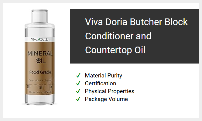 Viva Doria Butcher Block Conditioner and Countertop Oil