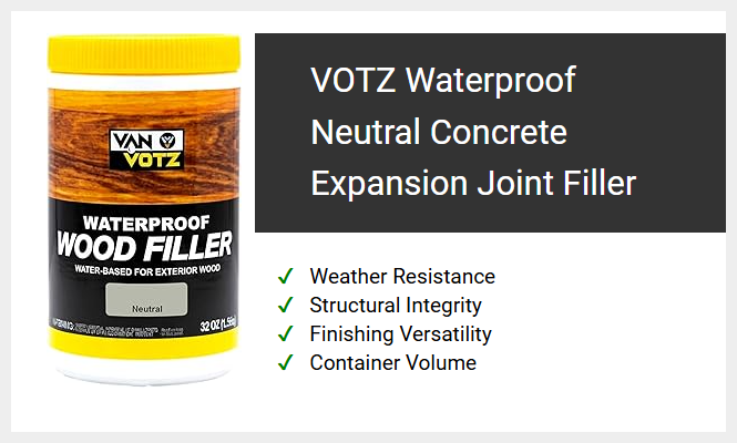 VOTZ Waterproof Neutral Concrete Expansion Joint Filler