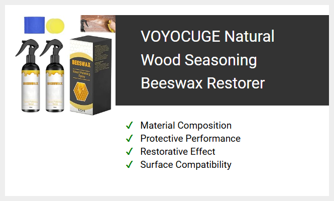 VOYOCUGE Natural Wood Seasoning Beeswax Restorer