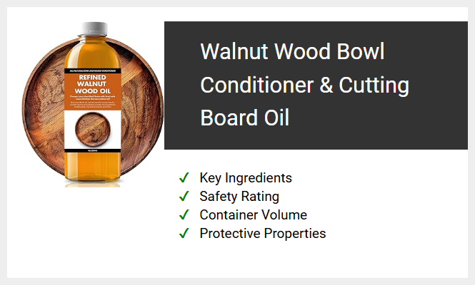 Walnut Wood Bowl Conditioner & Cutting Board Oil