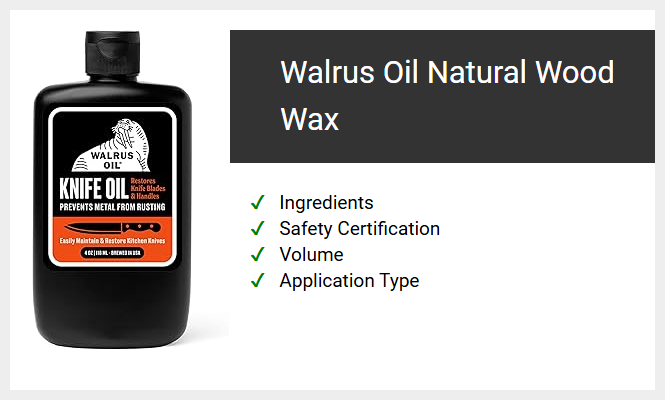Walrus Oil Natural Wood Wax