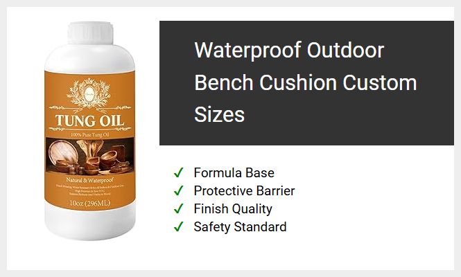 Waterproof Outdoor Bench Cushion Custom Sizes