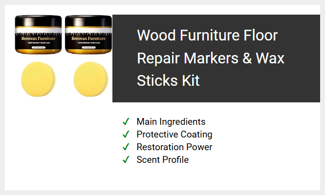 Wood Furniture Floor Repair Markers & Wax Sticks Kit