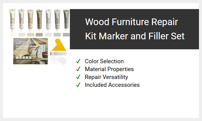 Wood Furniture Repair Kit Marker and Filler Set