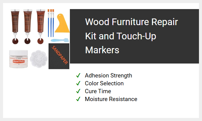 Wood Furniture Repair Kit and Touch-Up Markers