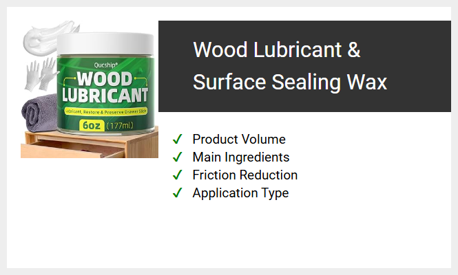 Wood Lubricant & Surface Sealing Wax