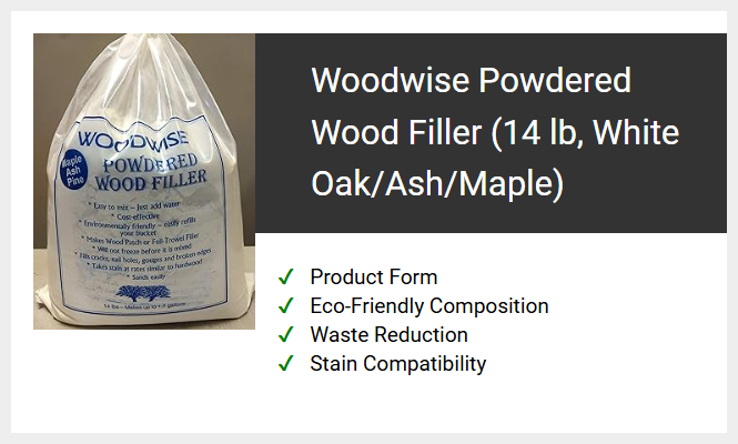 Woodwise Powdered Wood Filler (14 lb, White Oak/Ash/Maple)