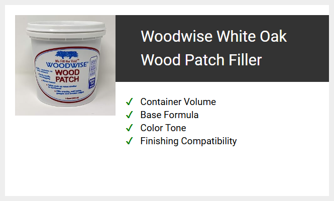 Woodwise White Oak Wood Patch Filler