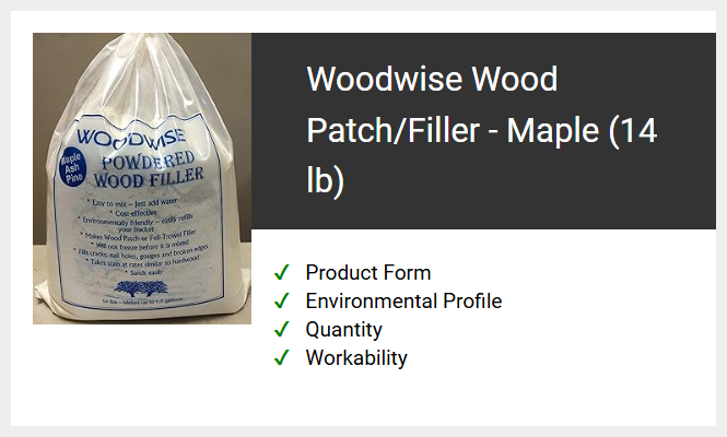 Woodwise Wood Patch/Filler - Maple (14 lb)